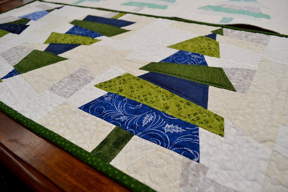 Crazy Christmas Tree Table Runner with Phyllis