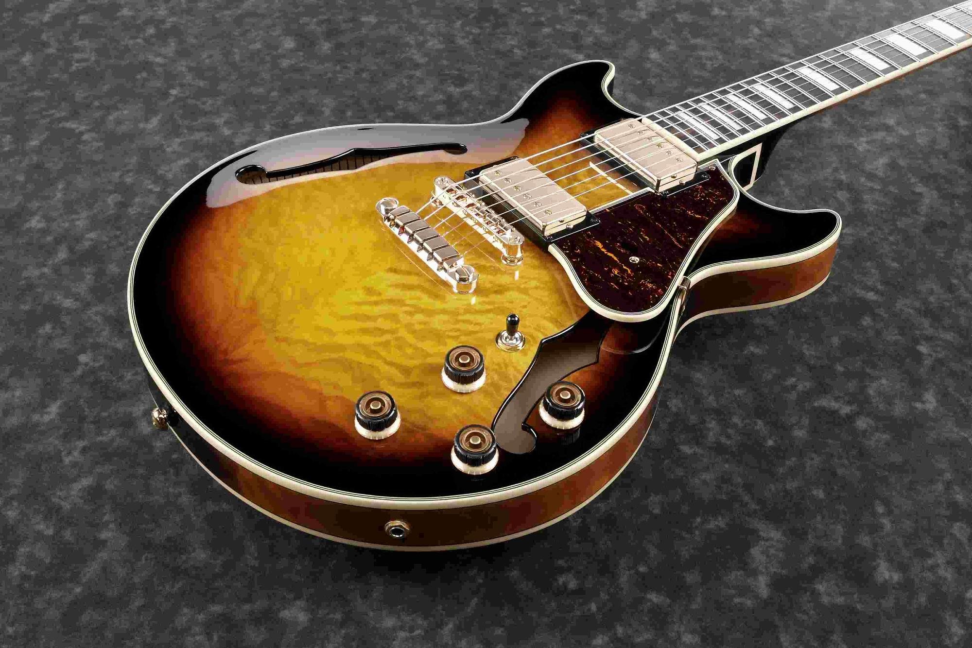 Ibanez AM93QMAYS Artcore Expressionist SemiHollow Electric Guitar