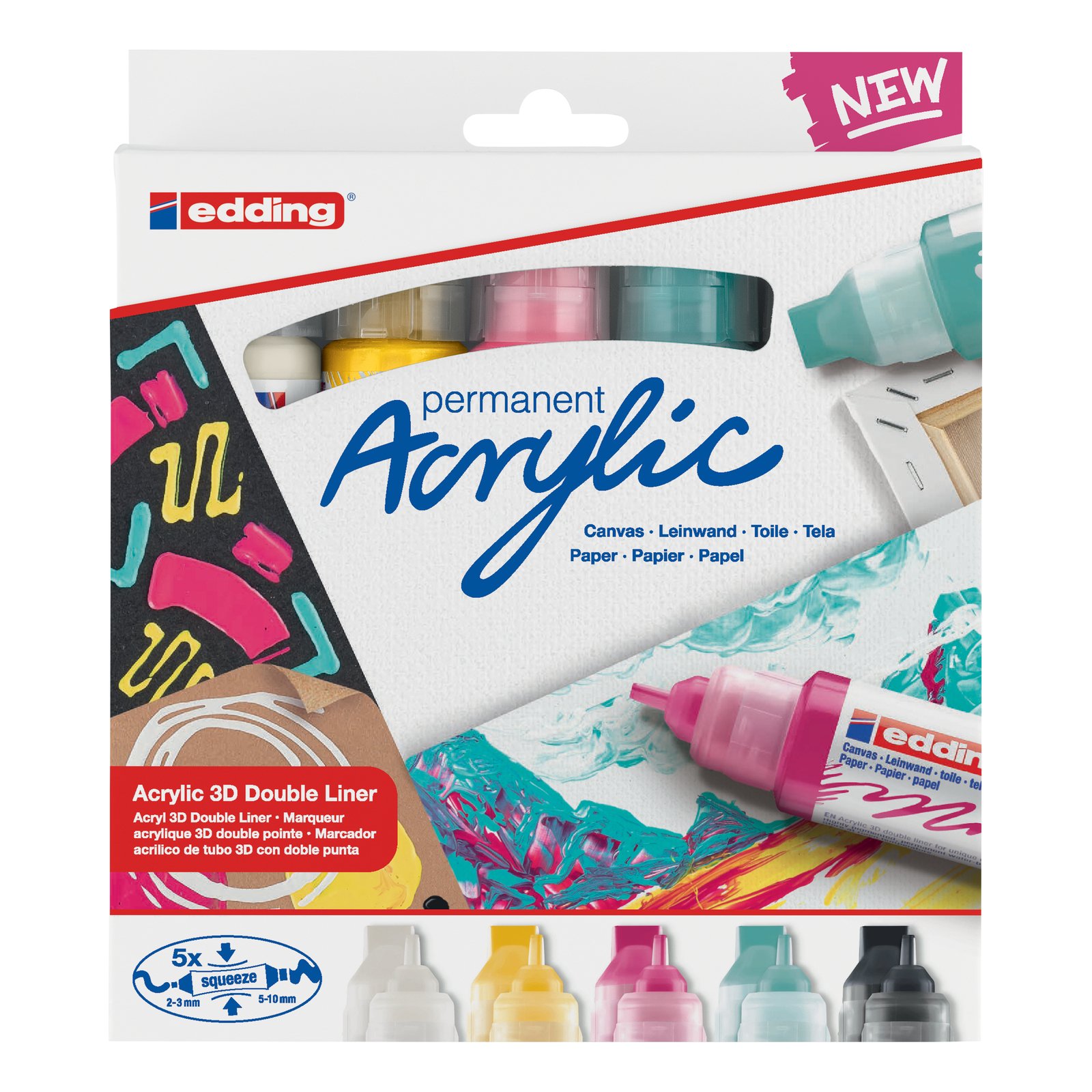 EDDING 5400 Acrylic 3D Double Liner Set 4057305030993