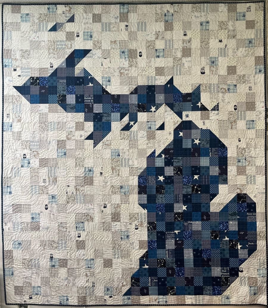 Michigan A Pixelated State Quilt Kit