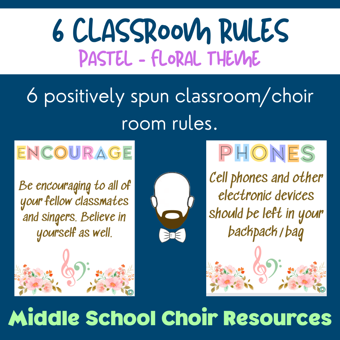 Classroom Rules 6Pack Poster Set