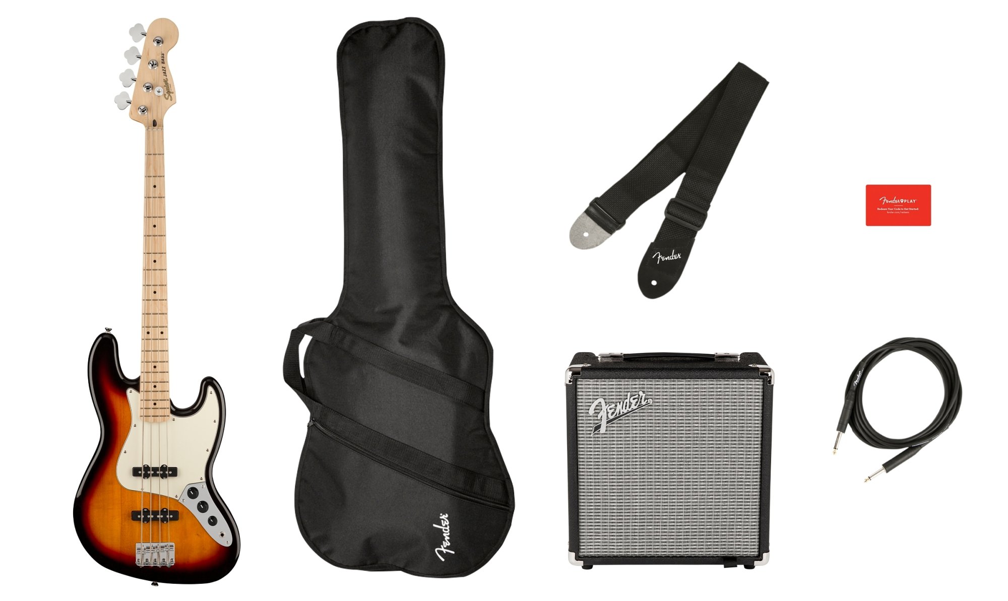 FENDER SQUIER AFFINITY JBASS ELECTIRC BASS PACK