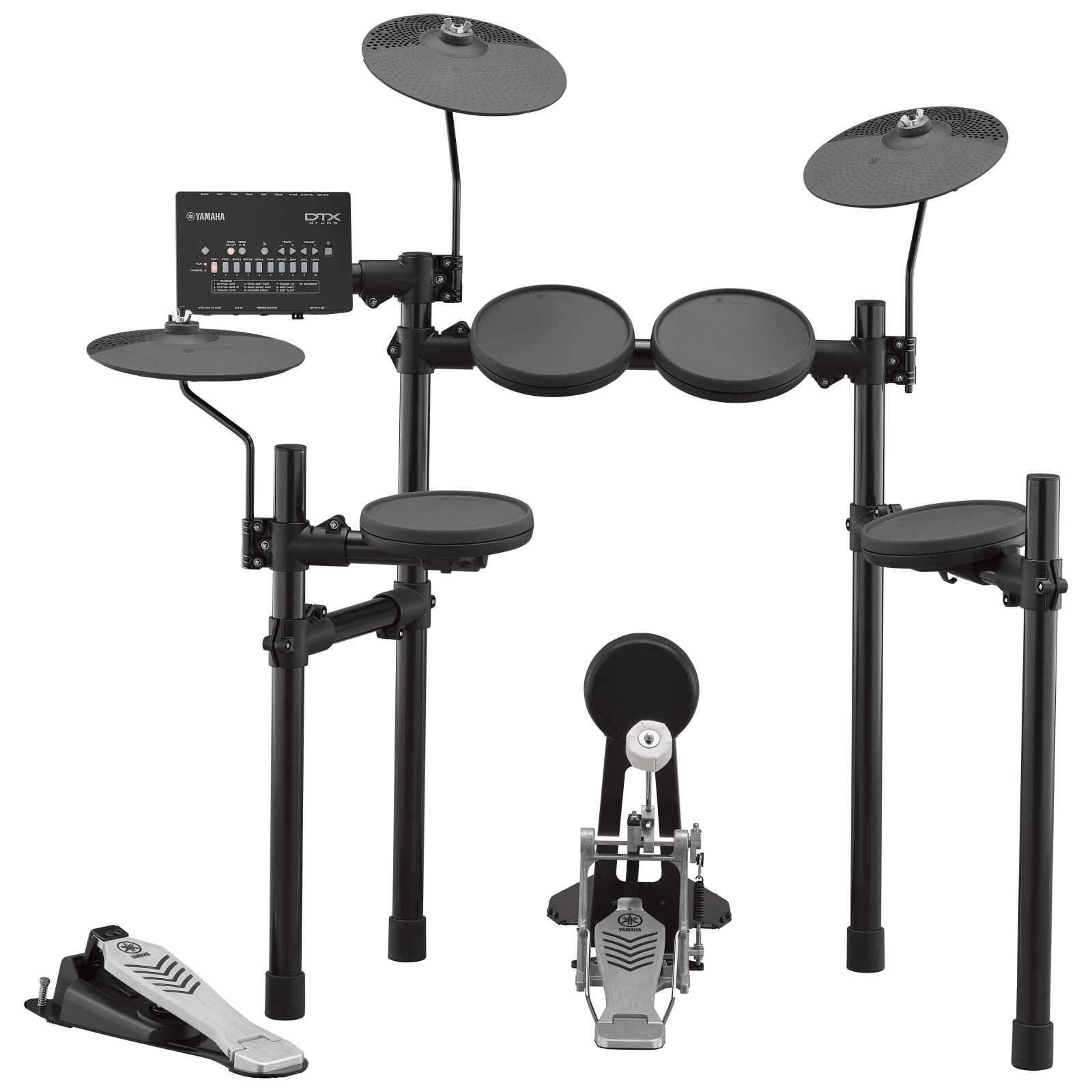 YAMAHA DTX432K ELECTRONIC DRUM KIT WITH KP65 KICK PAD & BELT DRIVE KICK