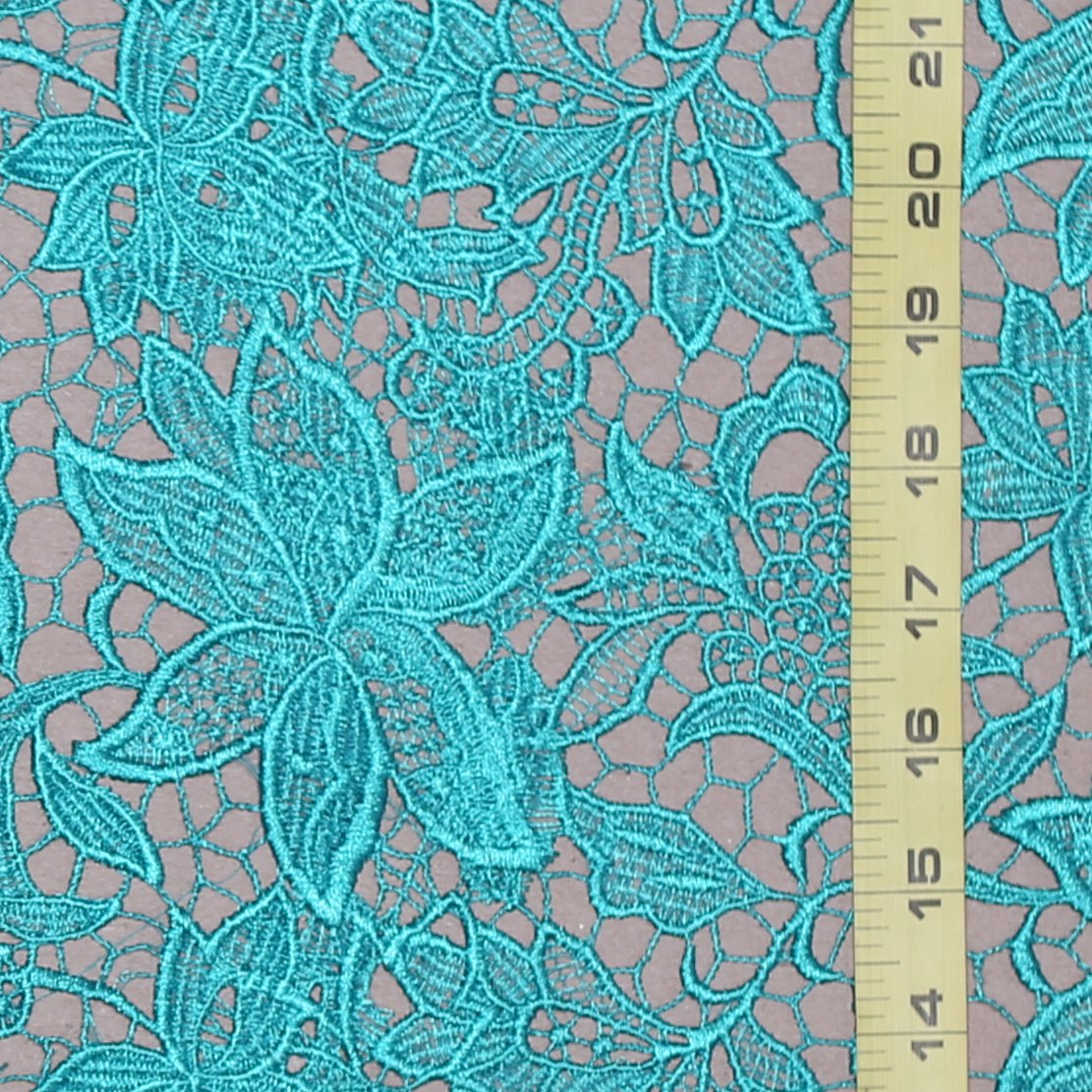 Guipure Teal French Lace