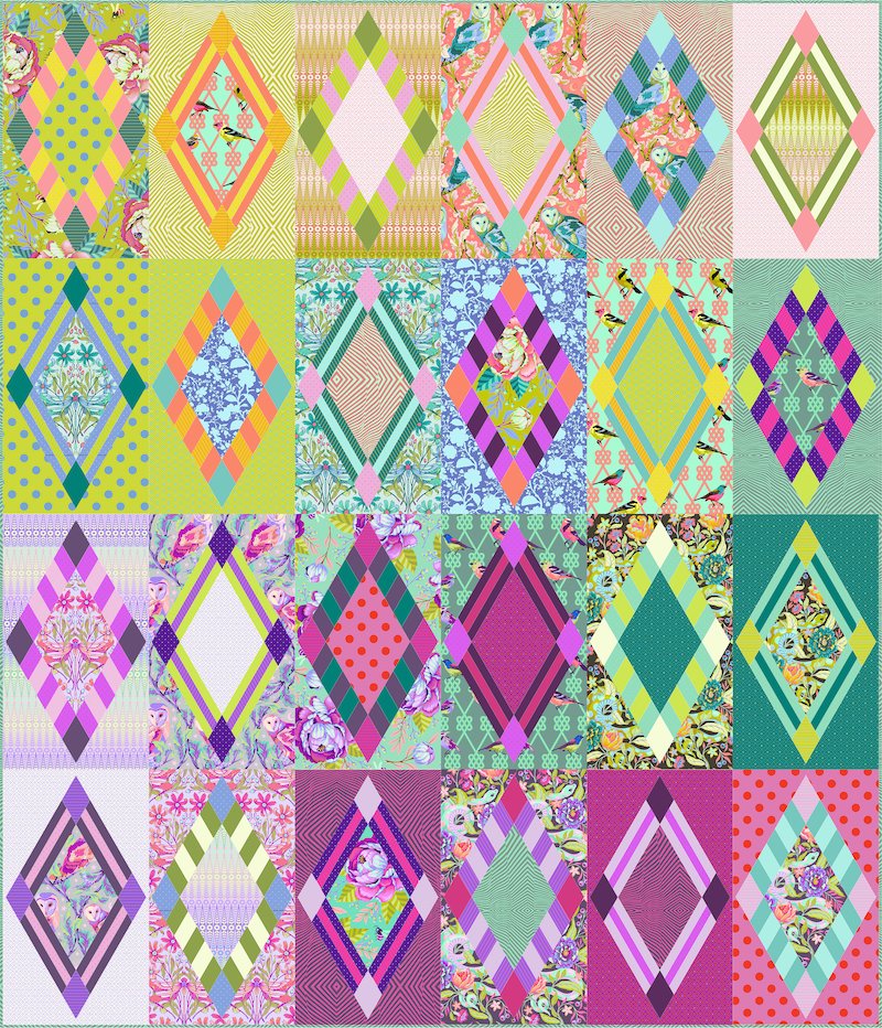 Moon Garden Rise and Shine Quilt Kit 803081073907