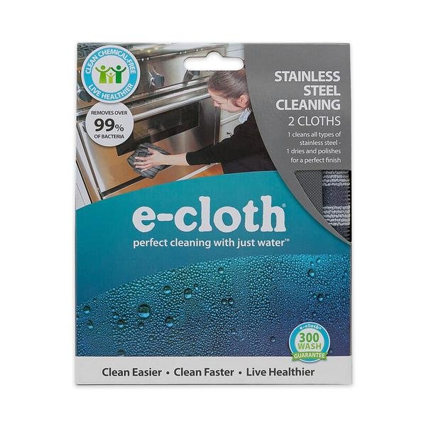 eCloth Stainless Steel Cleaning Cloth 2pk