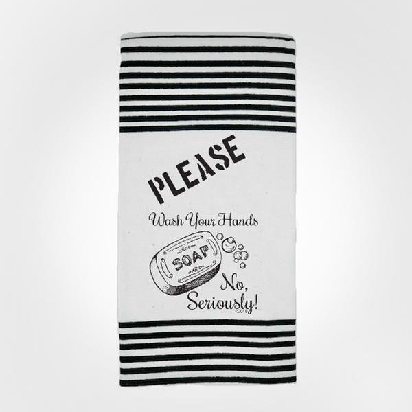 Terry Towel Please Wash your Hands 815415023267