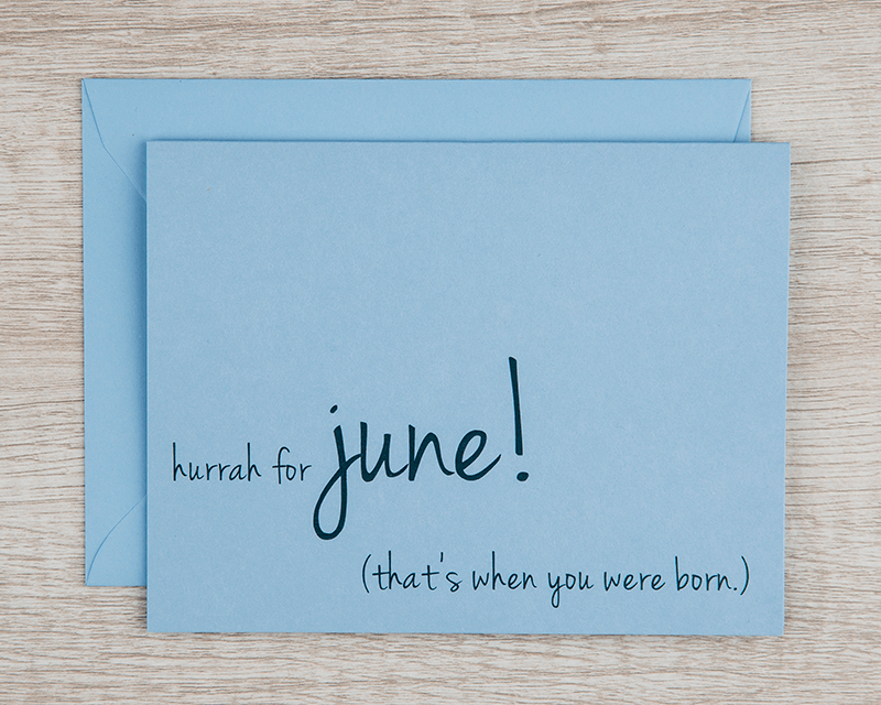 Bright Spark Birthday Card June