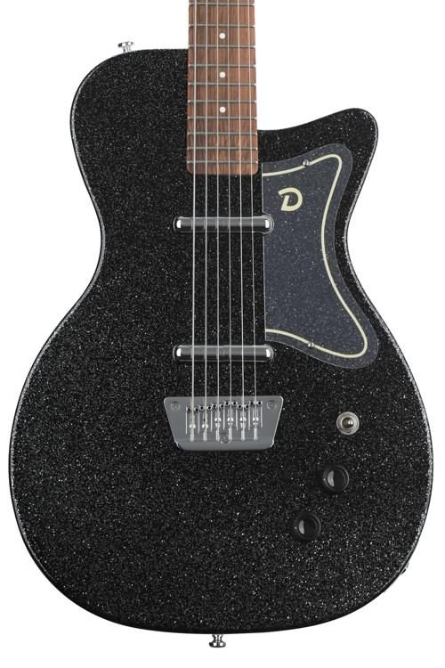 Danelectro Baritone Electric Guitar Black Metalflake