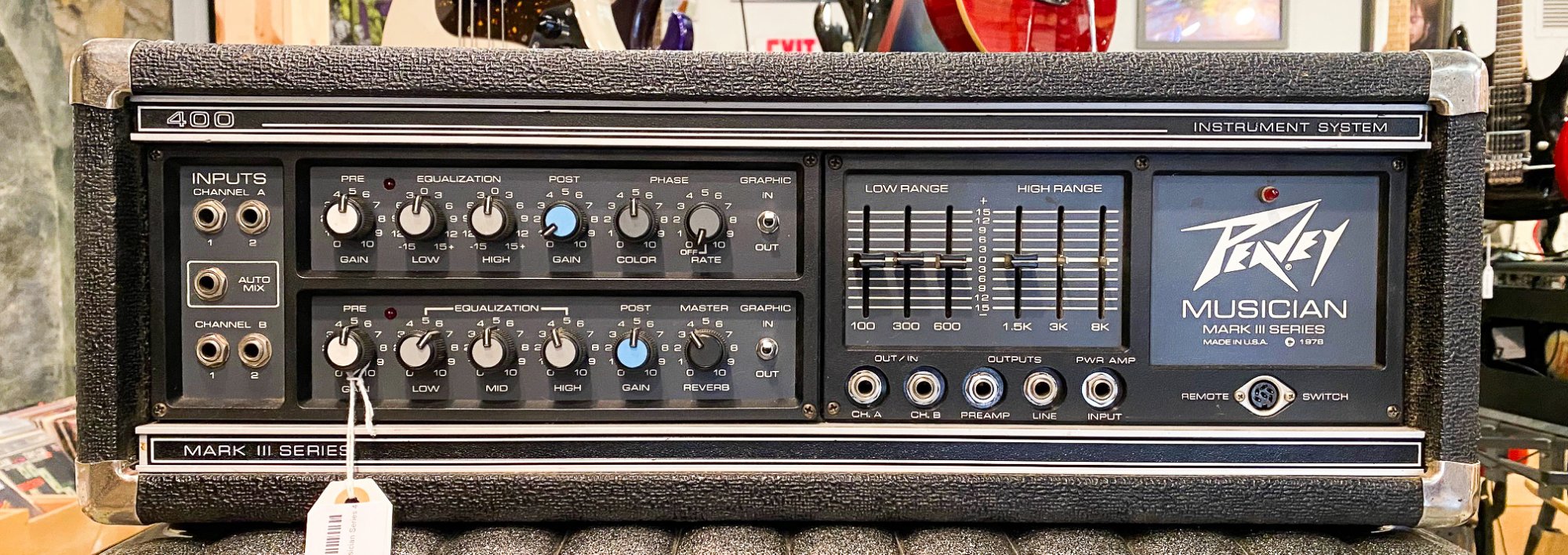 Vintage Peavey Musician Series 400G Mk III guitar/bass head