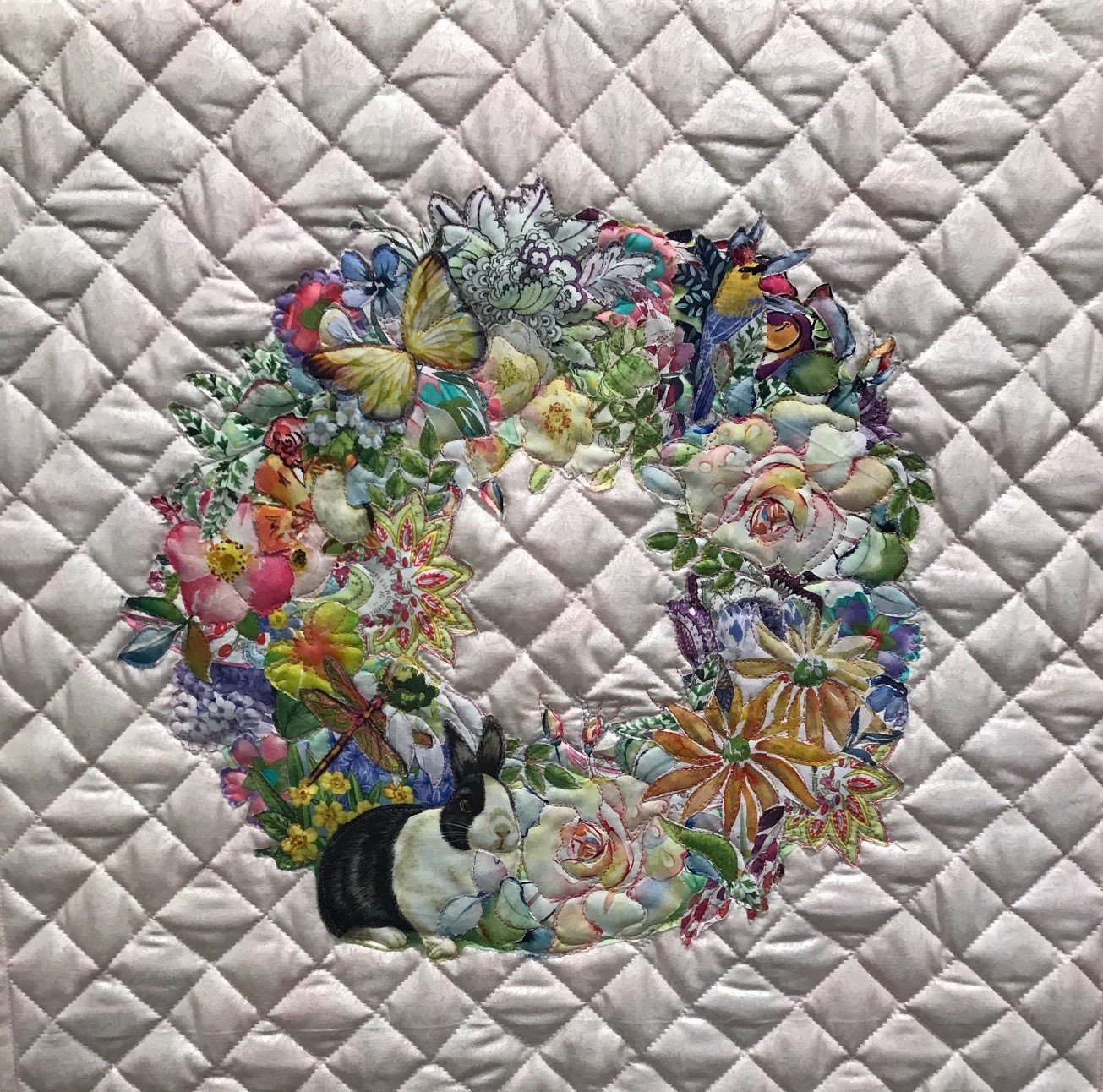Collage Quilt Class Spring Wreath or any Collage pattern you wish to try