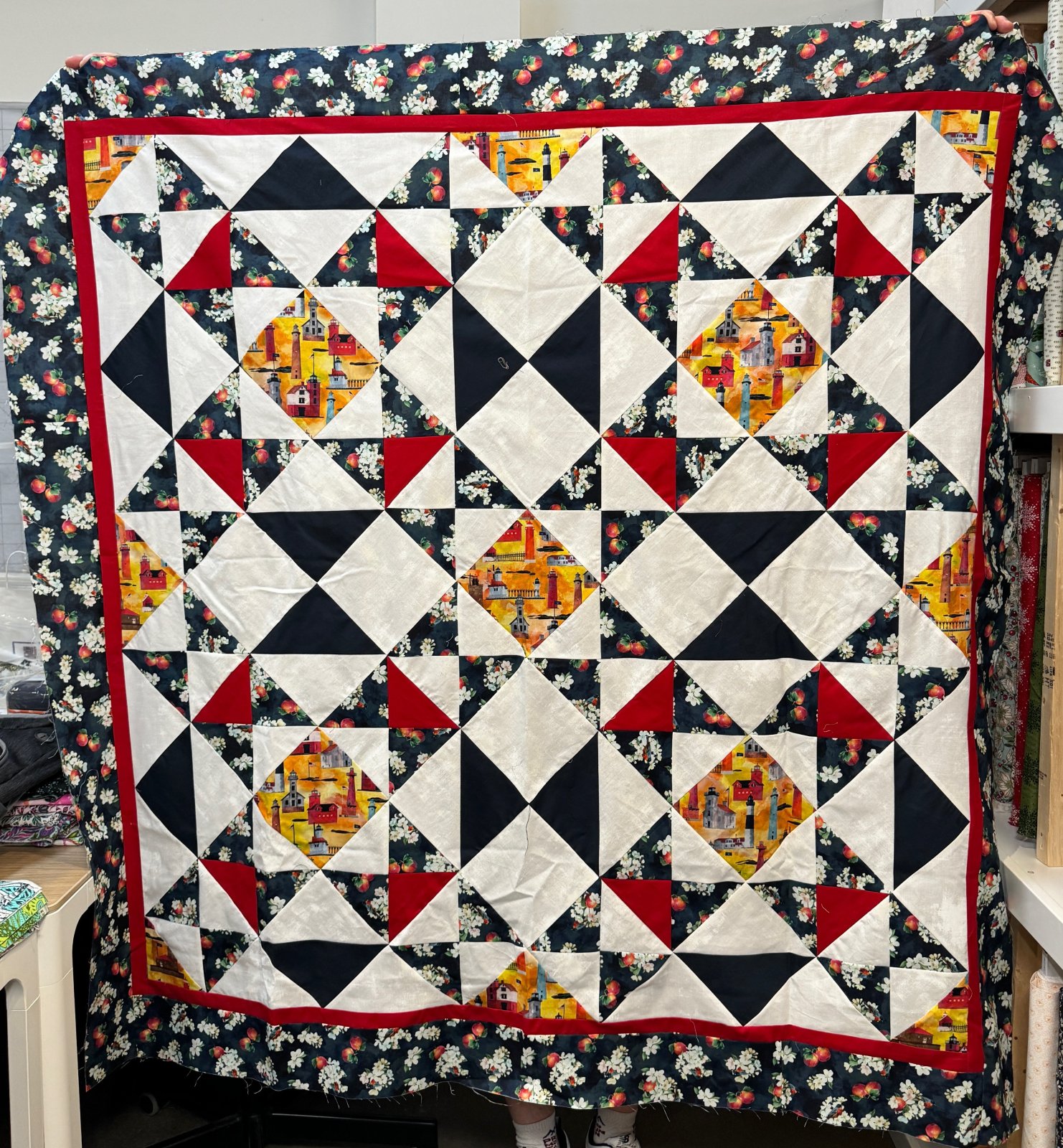 Lights & Blossoms Quilt Kit AMISH fabric All Michigan Shop Hop 2024