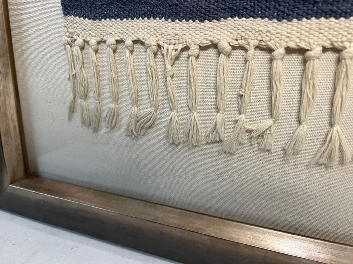 Framing an Oversize Rug with Tassels