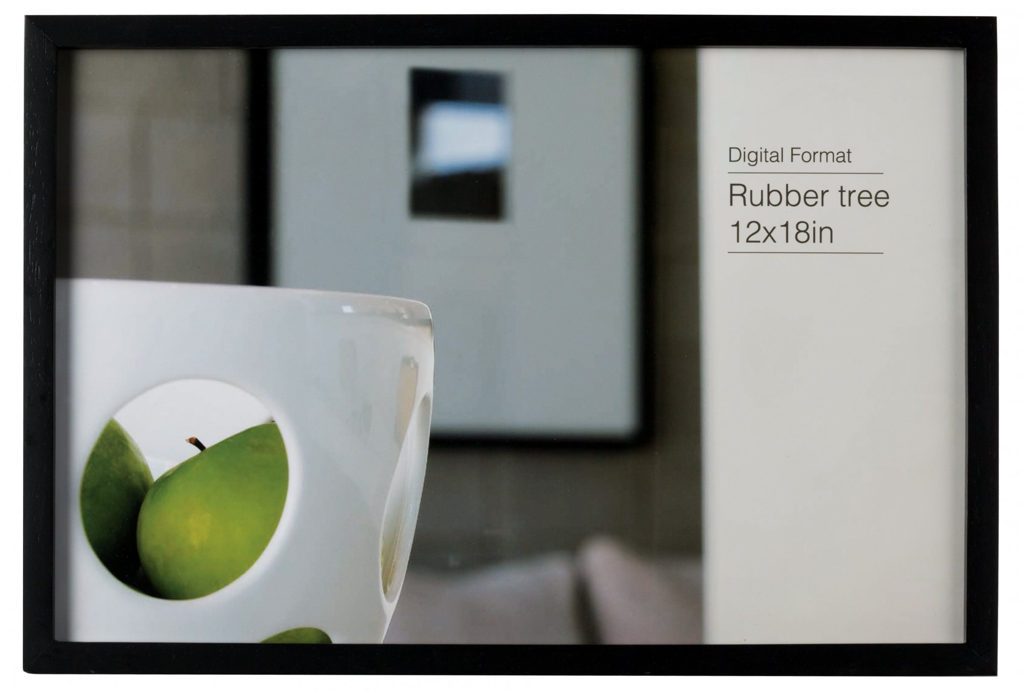 NB 12X18 EcoCare Black Rubberwood Frame 038555481562