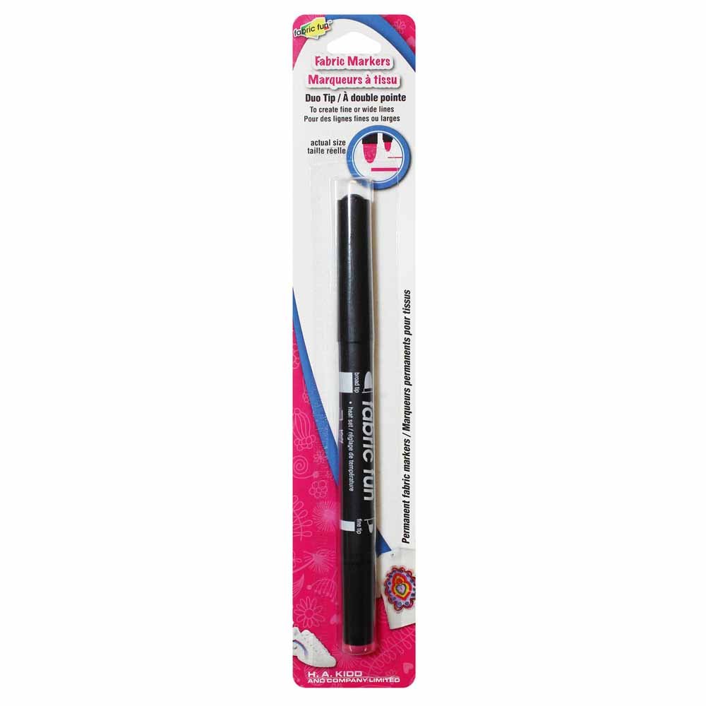 Fabric Marker Dual Tip Black 90000780
