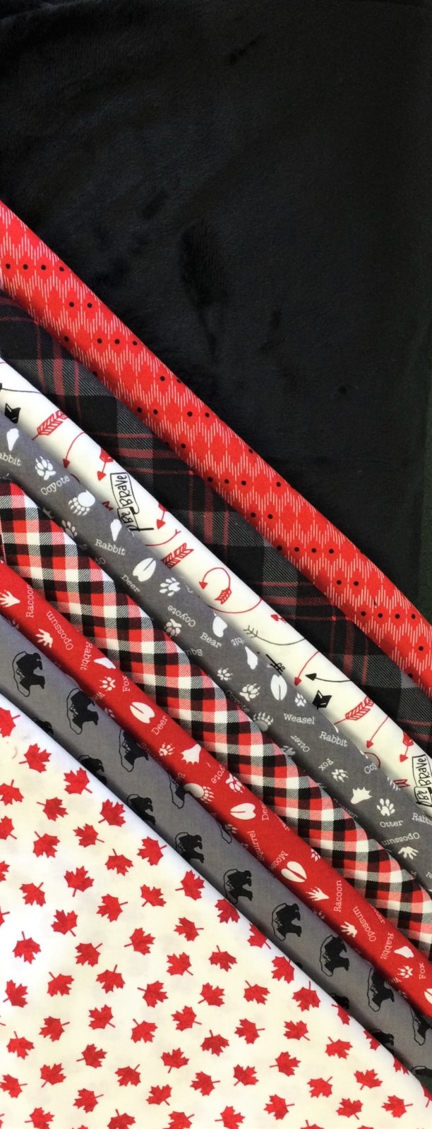 Adult Minky Quilt Kit Canada Black Minky 518731