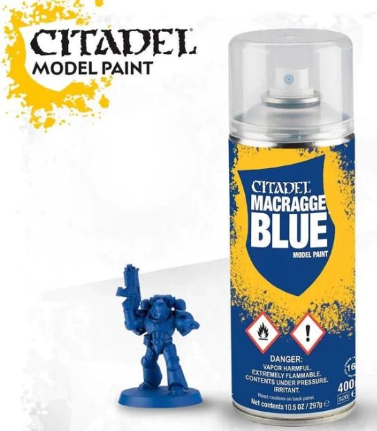 Macragge Blue Citadel Colour Spray Paint 5011921154609