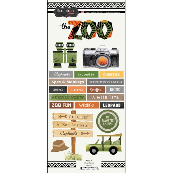 Zoo Safari Stickers 646619610201