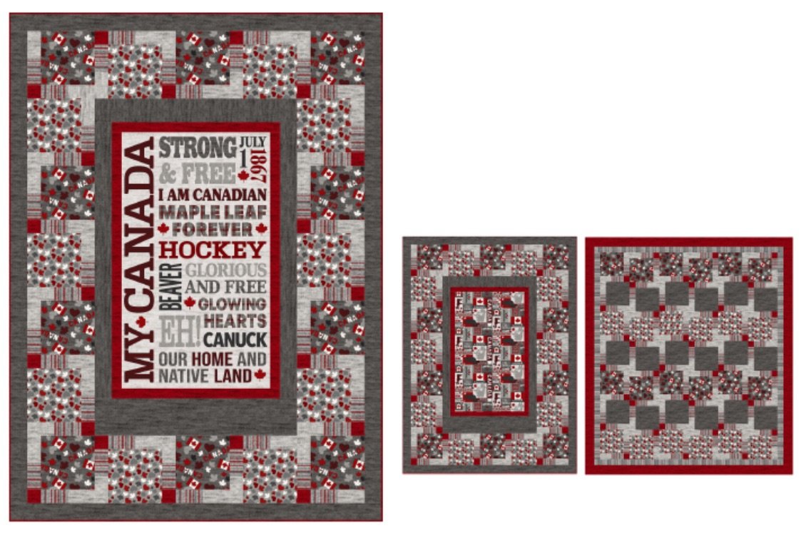OUR CANADA QUILT PATTERN Sizes Lap Size 55 x 75 Bed Size 70 x 80