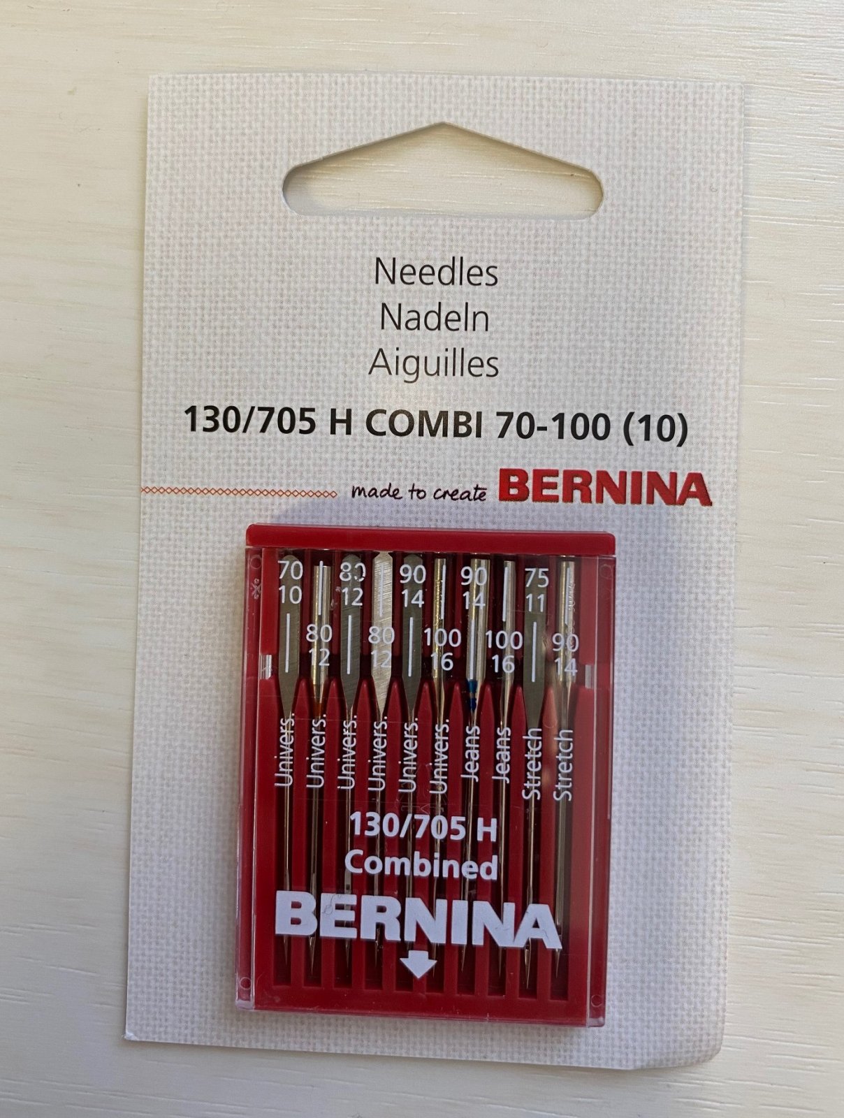 Bernina Needle Assortment 130/705 H Combi 70100 (10 pack)