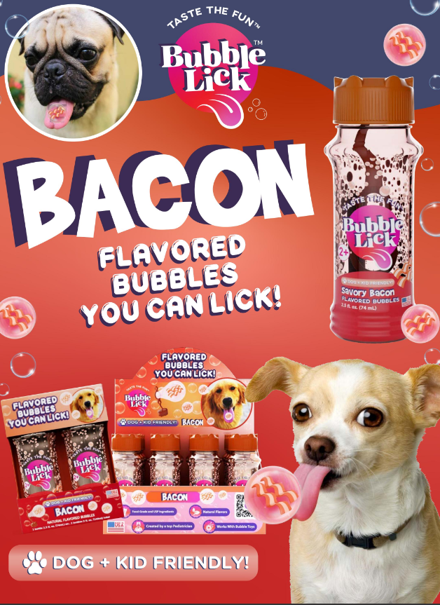 Bubble Lick Bacon Flavored Edible Bubbles 860007713149