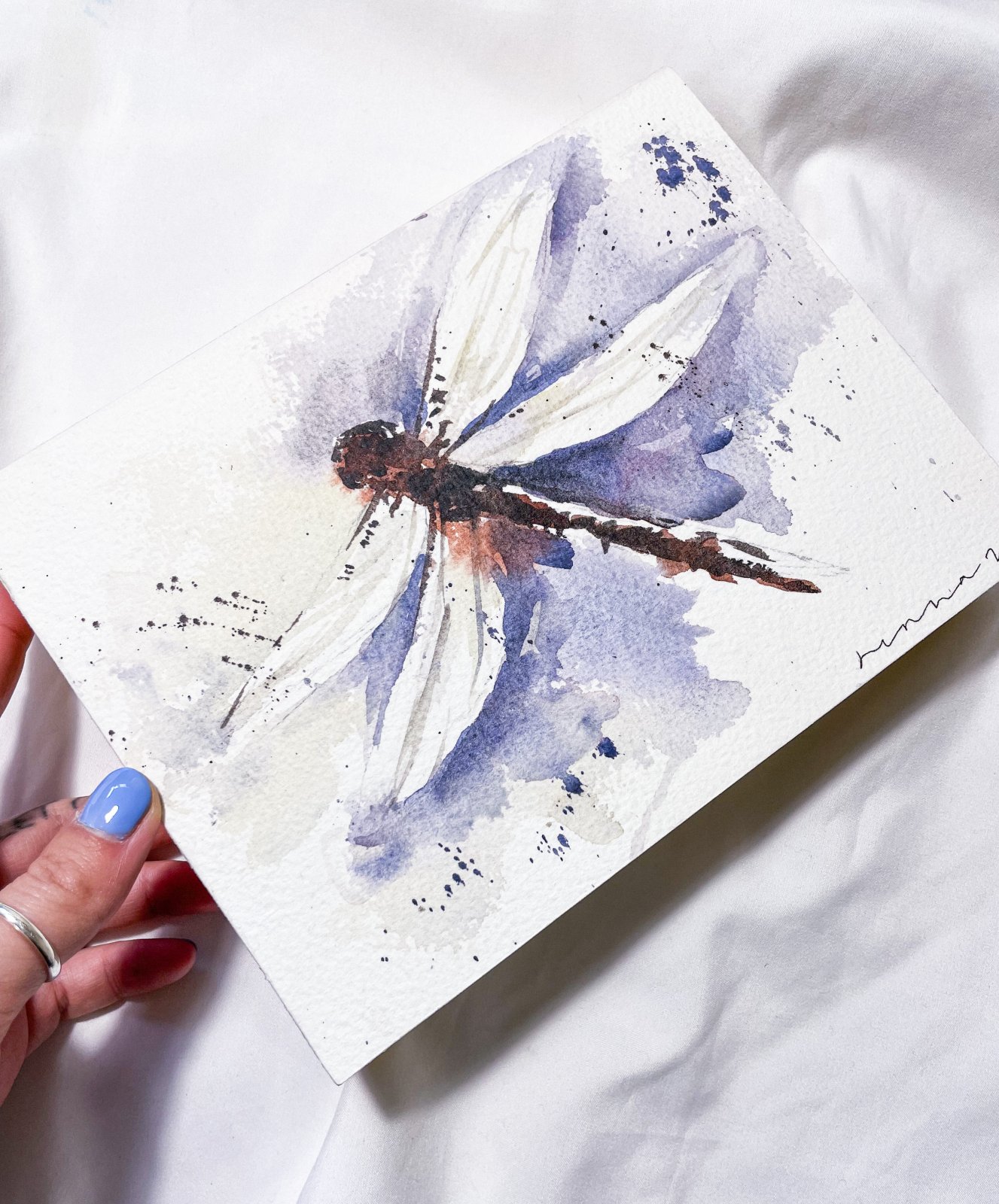 Watercolor Dragonfly with Jenna Creates