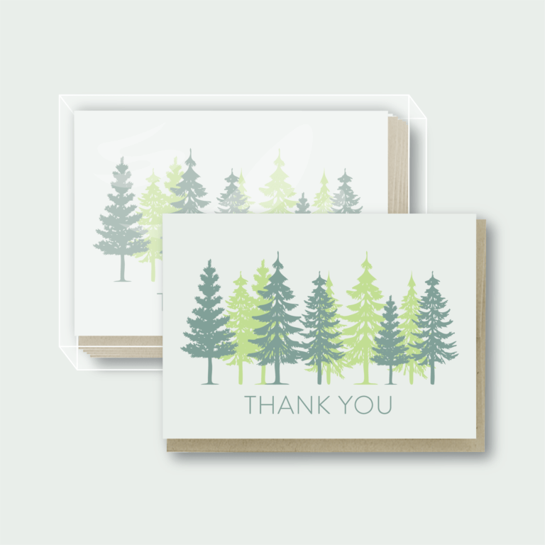 Thank You Trees Card Box Set of 6