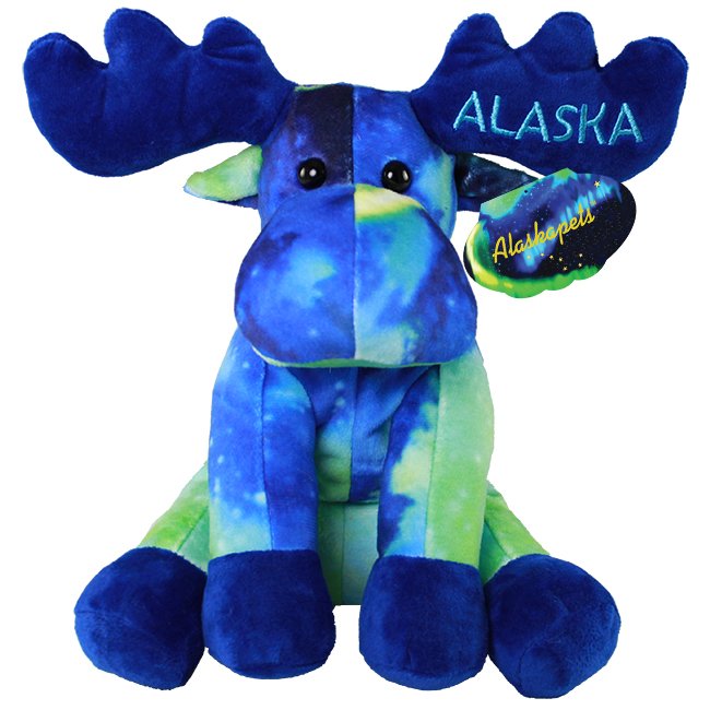 9 Sitting Northern Lights Moose, AK