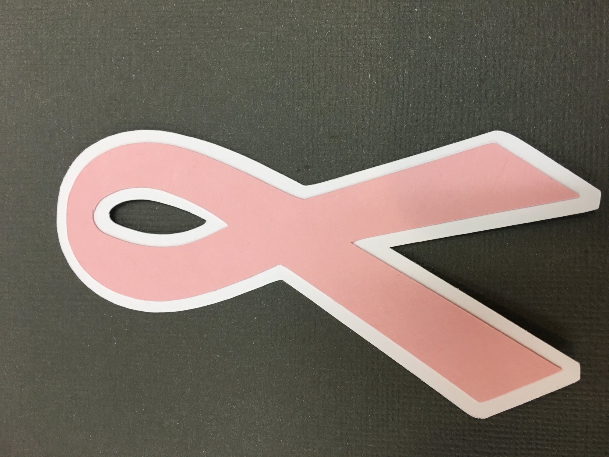 AWARENESS RIBBON die cut