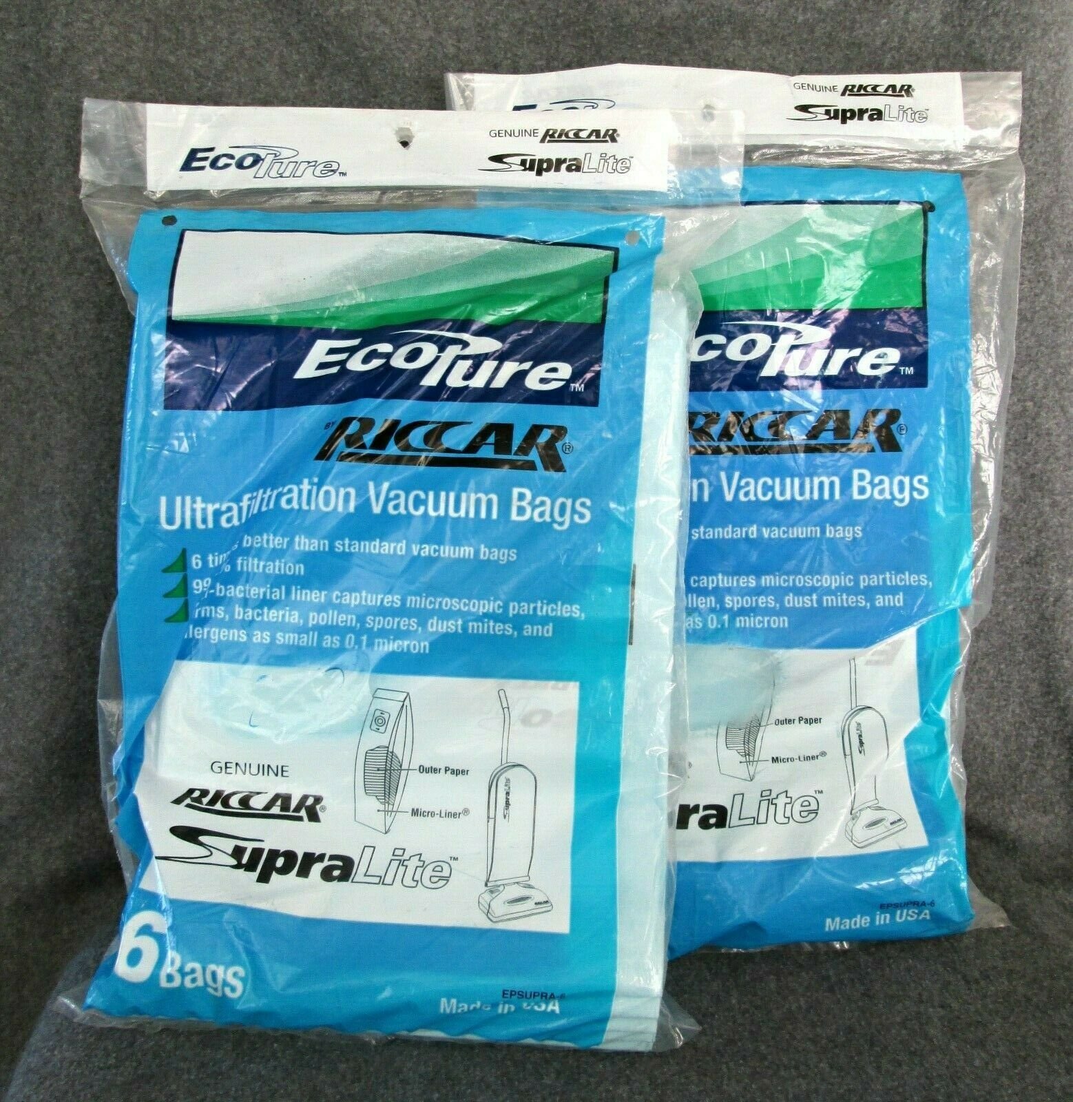 Riccar Bags EcoPure SupraLite 6pk BAG