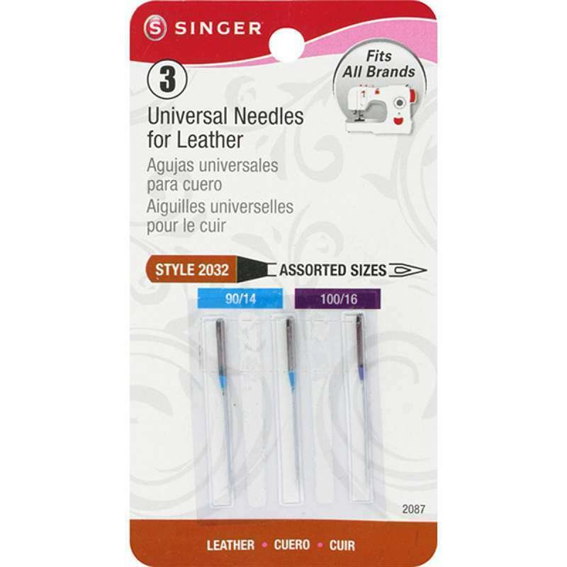 Singer Sewing Machine Leather Needles 90/14 & 100/16 075691020873