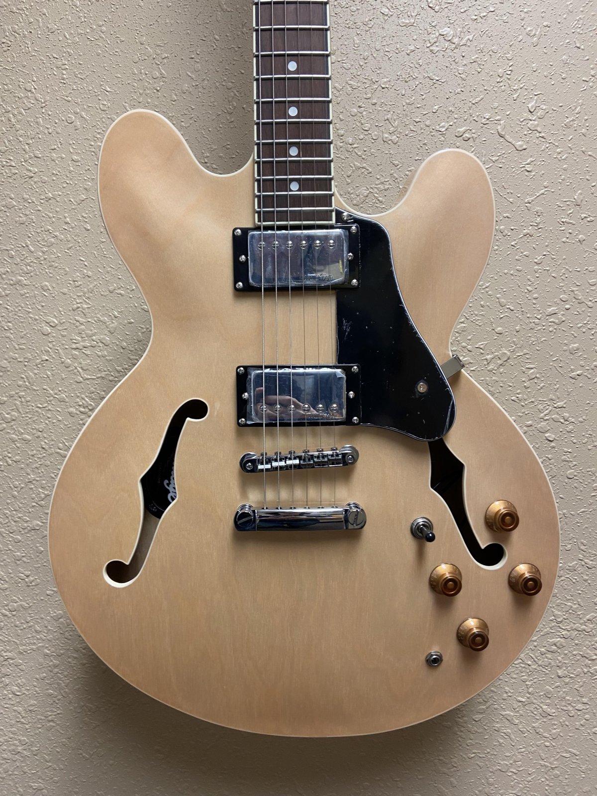 Vintage Brand ES 335 style SemiHollow Guitar 729789552219