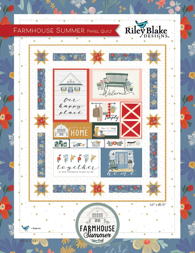Farmhouse Summer Panel Quilt Kit