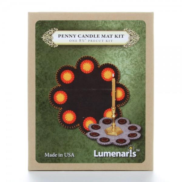 Wool Felt Kit Penny Candle Mat Kit 83/4in Black 811872020474