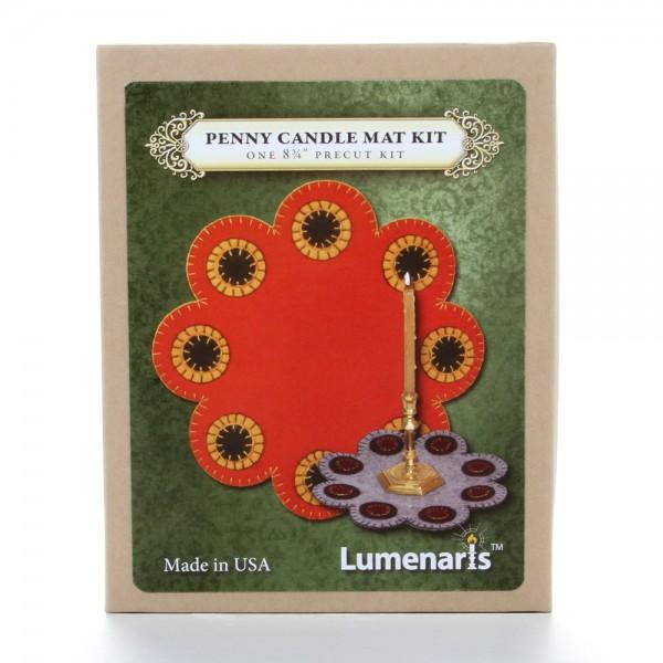 Wool Felt Kit Penny Candle Mat Kit 83/4in Red 811872020481