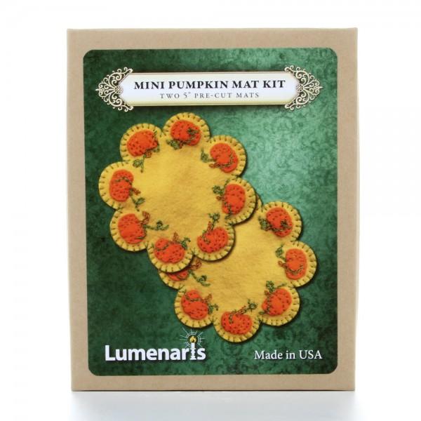 Wool Felt Kit Pumpkin Candle Mat Kit Set of 2 811872020733