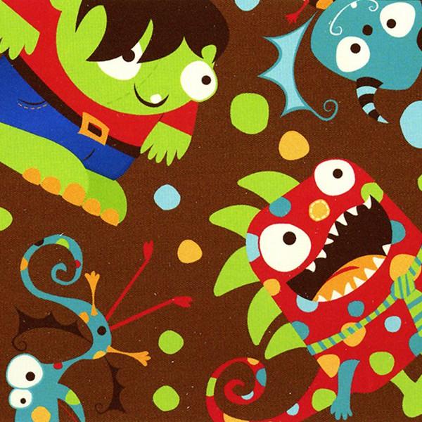 Brown Monsters Soft Plush Fleece