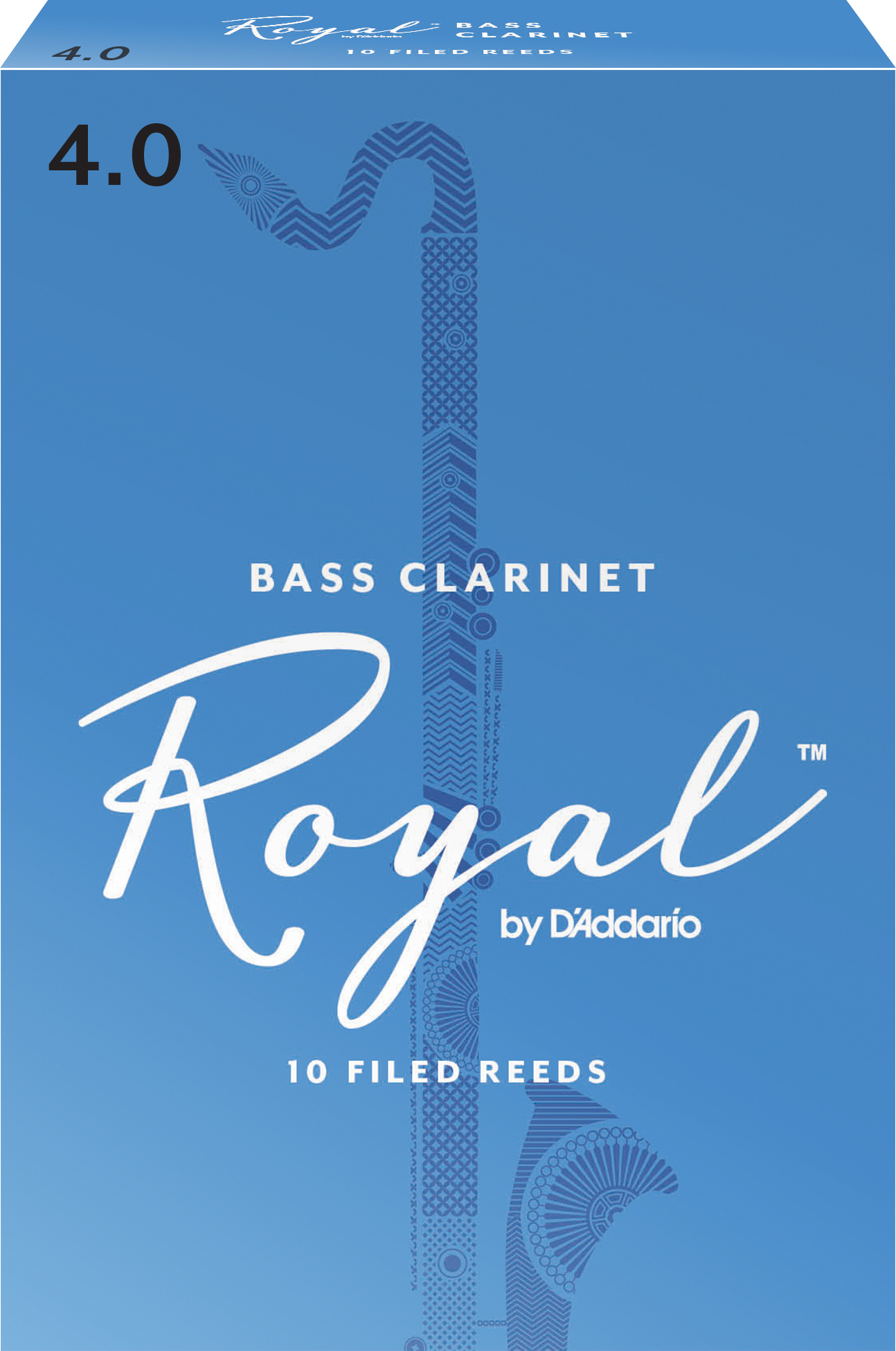 Royal by D'Addario Bass Reeds Strength 4 10 Pack 046716101914