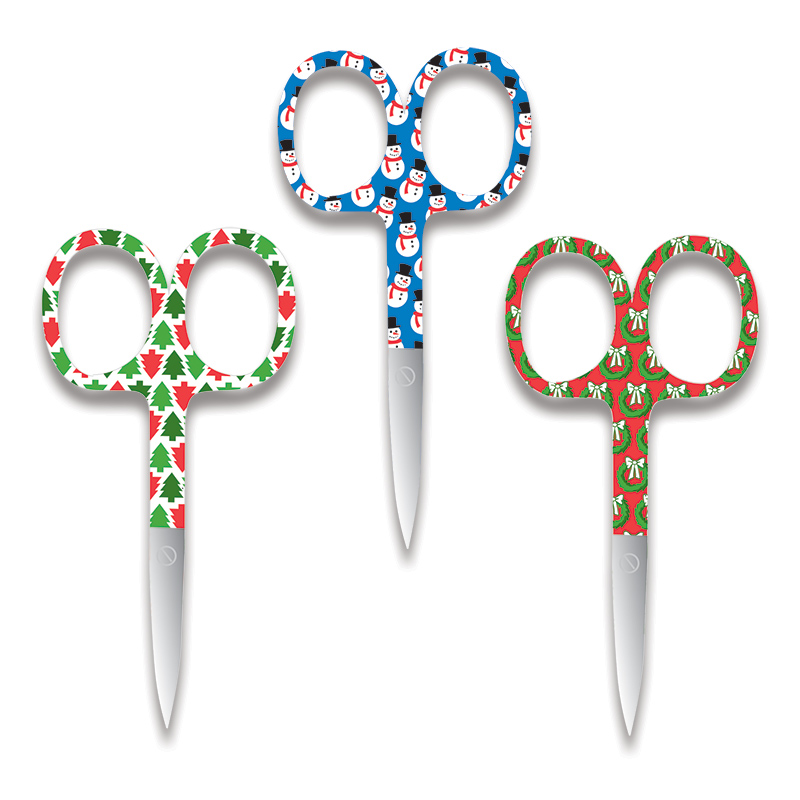 4 Embroidery Scissors Christmas Holiday 750557634851