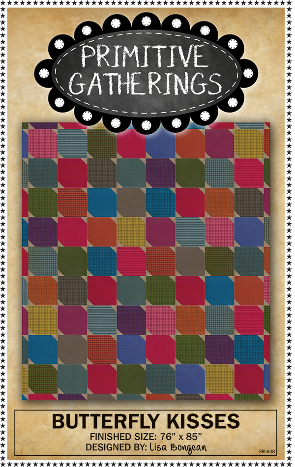 Butterfly Kisses Quilt Pattern by Primitive Gatherings PRI648