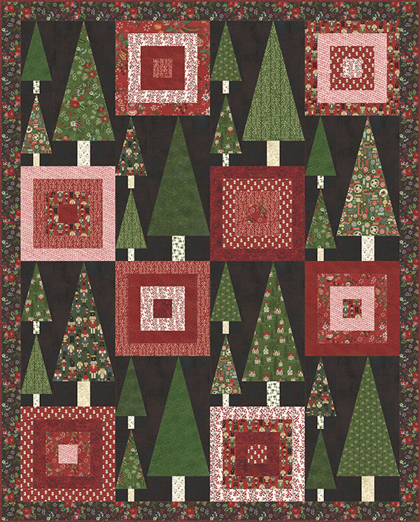 Trees & Tops Quilt Kit Winter Village 873581000079