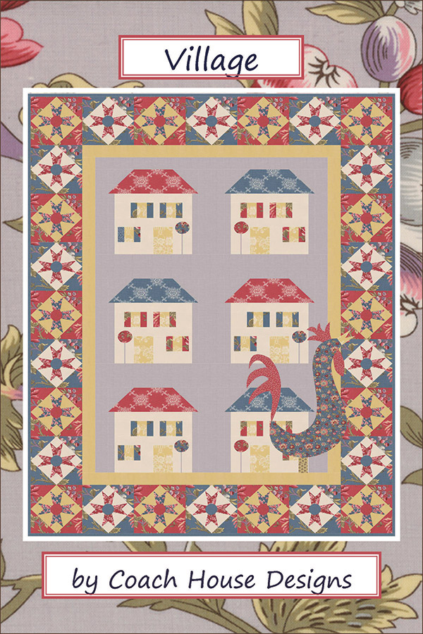 Village Quilt Pattern with Houses 593220000000