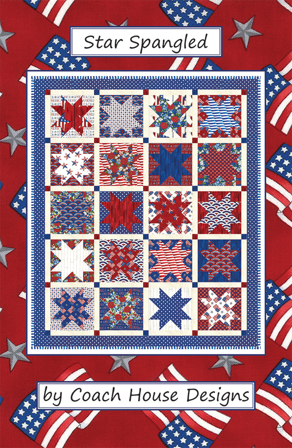 Coach House Designs Star Spangled quilt pattern 593220200737