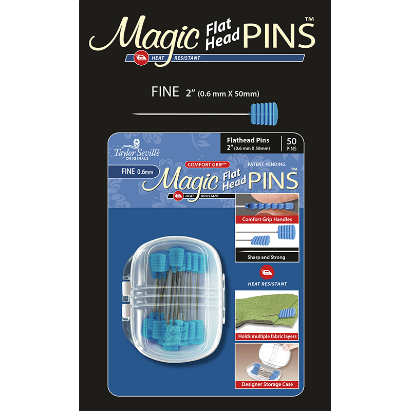 Magic Pins Flat Head Fine 50ct 766152219928