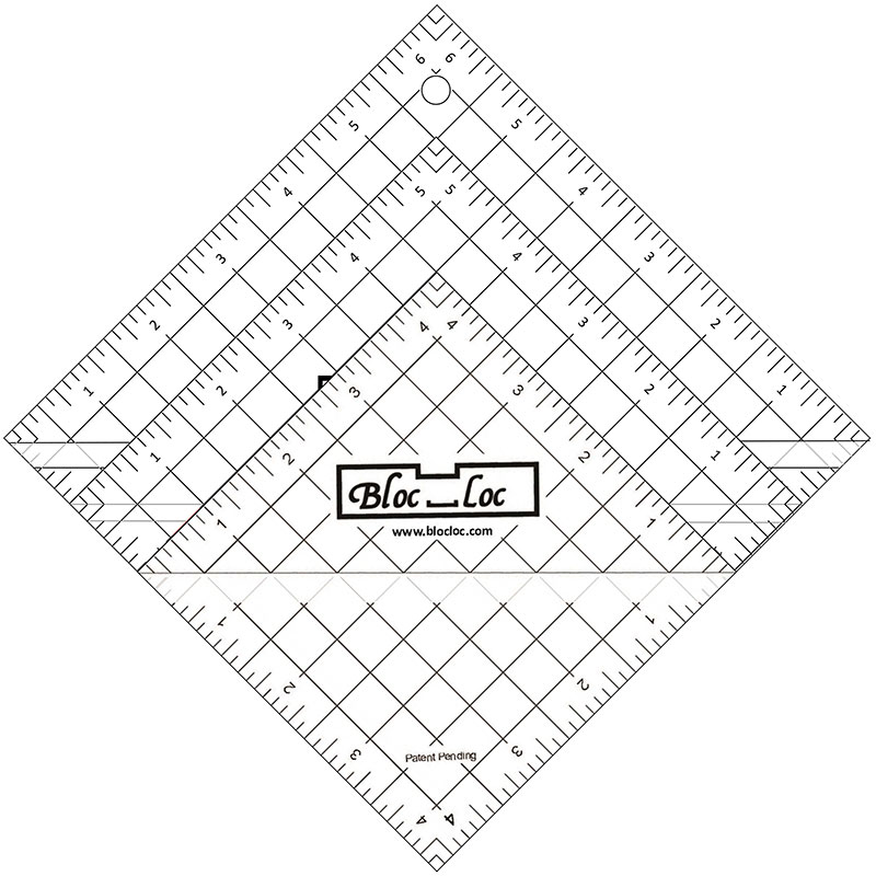 BlocLoc Half Square Triangle Ruler Set 5 752106233911