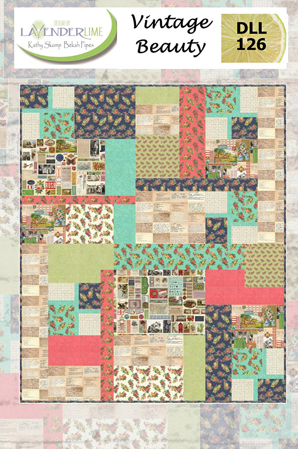 Vintage Beauty Quilt Kit (Lavender Lime)