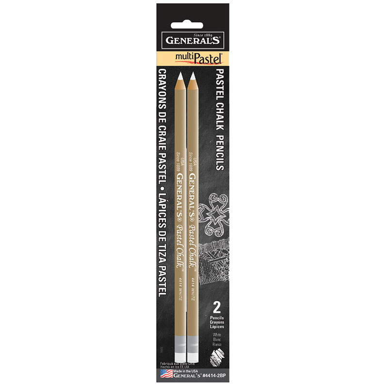 Pastel Chalk Pencils White each 044974441421