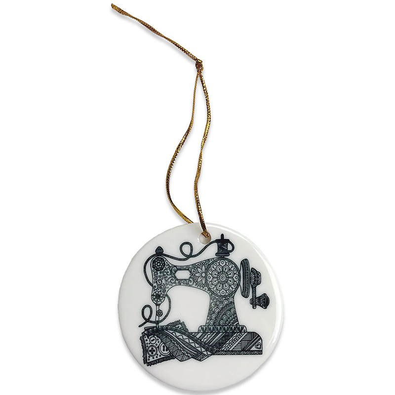 Sewing Machine Christmas Ornament 783583925310