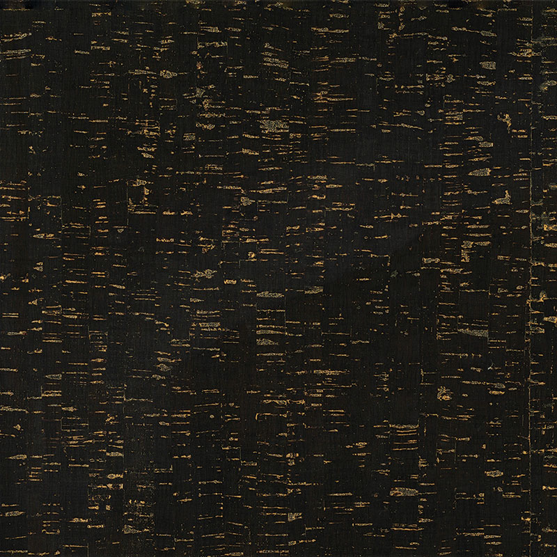 Cork Fabric 18x15 Black/Gold 037611803843