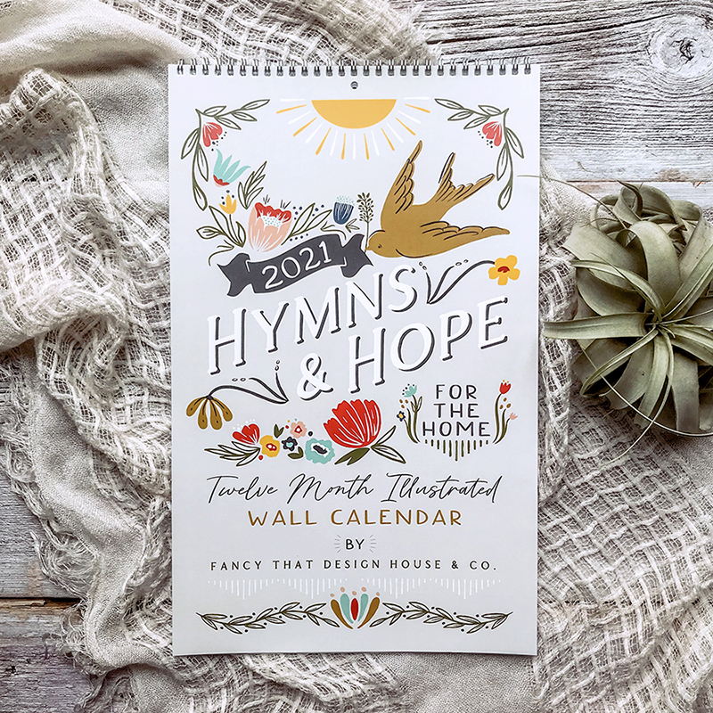 2021 Hymns & Hope Wall Calendar 656750530320